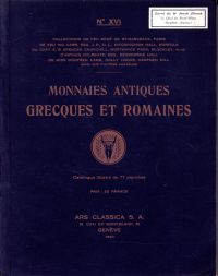 Ars Classica Catalogue N° XVI. : (Umschlag)