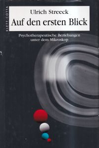 Streeck, Auf den ersten Blick. (Umschlag)