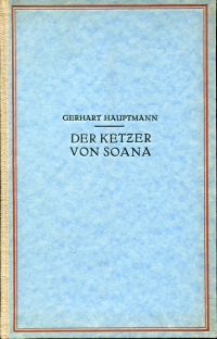 Hauptmann, Der Ketzer von Soana. (Umschlag)