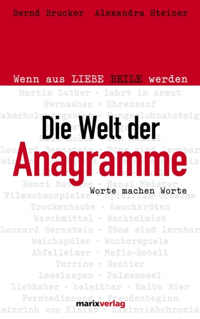 Brucker, Die Welt der Anagramme. (Einband)