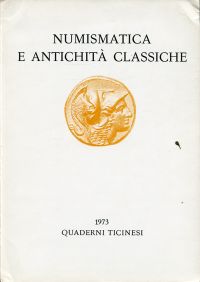 Numismatica e antichità classiche, II / 1973. (Umschlag)