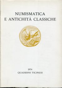 Numismatica e antichità classiche, III / 1974. (Umschlag)