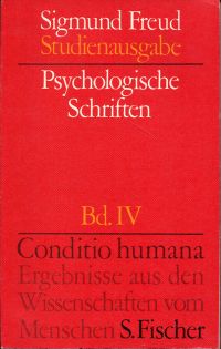 Freud, Studienausgabe Band IV: Psychologische Schriften. (Umschlag)