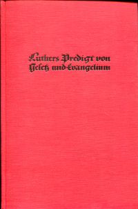Heintze, Luthers Predigt von Gesetz und Evangelium. (Umschlag)