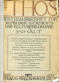 Böhme, Materialien zu einer soziologischen Untersuchung des künstlerischen Tanze (Umschlag)