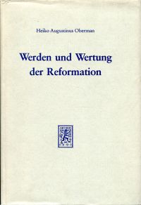 Oberman, Werden und Wertung der Reformation. (Umschlag)