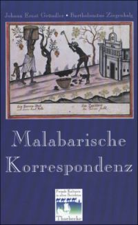 Gründler, Die malabarische Korrespondenz. (Einband)
