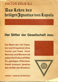 Kolb, Das  Leben des hl. Ignatius von Loyola, Stifters der Gesellschaft Jesu. (Umschlag)
