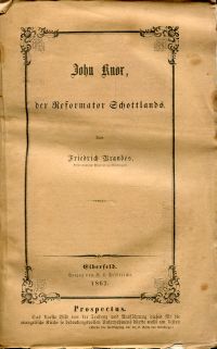 Brandes, John Knox, der Reformator Schottlands. (Umschlag)