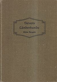 Sievers, Allgemeine Länderkunde. (Umschlag)