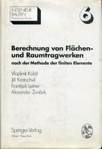 Kolár, Berechnung von Flächen- und Raumtragwerken (Umschlag)