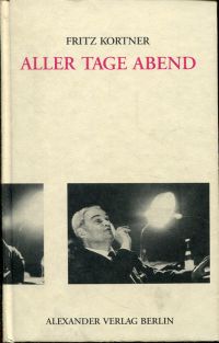 Kortner, Aller Tage Abend. (Umschlag)