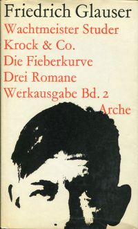 Glauser, Wachtmeister Studer. Krock & Co. Die Fieberkurve. (Schutzumschlag)