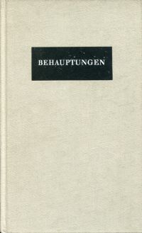 Siedler, Behauptungen. (Umschlag)