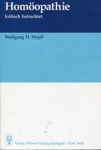 Hopff, Homöopathie. (Umschlag)