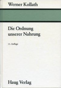 Kollath, Die Ordnung unserer Nahrung. (Umschlag)