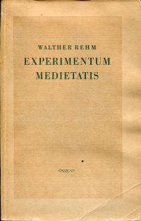 Rehm, Experimentum medietatis. (Umschlag)