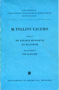 Cicero, Scripta quae manserunt omnia. Fasc. 43 (Umschlag)