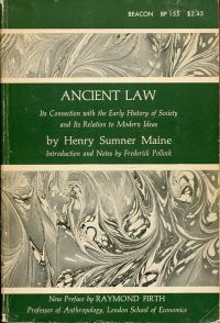 Maine, Ancient Law. (Umschlag)