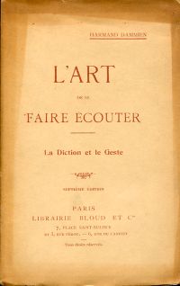 Dammien, L'Art de se faire ecouter. (Umschlag)