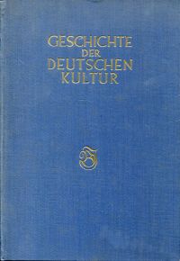 Steinhausen, Geschichte der Deutschen Kultur. (Umschlag)