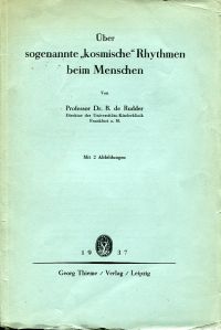 Rudder, Über sogenannte "kosmische" Rhythmen beim Menschen. (Umschlag)
