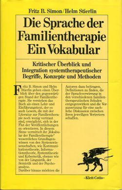 Simon, Die Sprache der Familientherapie. (Schutzumschlag)