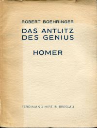 Boehringer, Das Antlitz des Genius. Homer. (Umschlag)