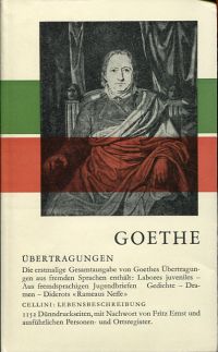 Goethe, Werke, Briefe und Gespräche, Band 15: (Umschlag)