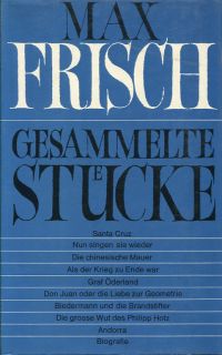 Frisch, Gesammelte Stücke. (Umschlag)