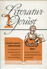 Martin, Von der vorliterarischen und althochdeutschen Zeit bis zu Goethe. (Umschlag)