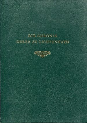 Falconnier, Die Chronik derer zu Lichtenhayn. (Einband)
