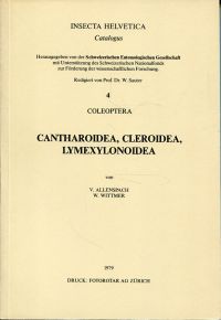 Allenspach, Cantharoidea, Cleroidea, Lymexylonoidea. (Umschlag)