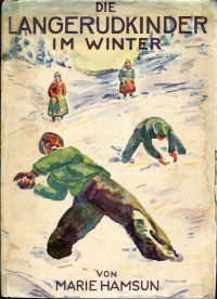 Hamsun, Die Langerudkinder im Winter. (Umschlag)