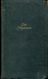 Boccaccio, Das Dekameron. (Umschlag)