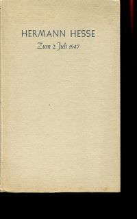 Kliemann, Hermann Hesse. (Umschlag)