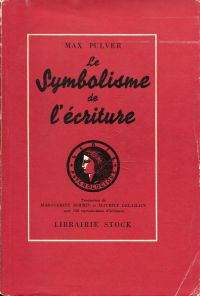 Pulver, Le symbolisme de l'écriture. (Umschlag)