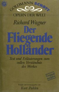 Wagner, Der Fliegende Holländer. (Umschlag)