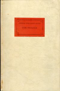 Meyer, Der Heilige. (Umschlag)