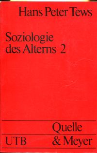 Tews, Soziologie des Alterns, Teil 2. (Umschlag)
