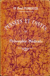Fumouze, Pensées et contes de philosophie médicale. (Umschlag)