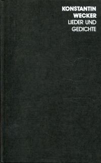 Wecker, Lieder und Gedichte. (Umschlag)