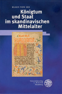 See, Königtum und Staat im skandinavischen Mittelalter. (Umschlag)