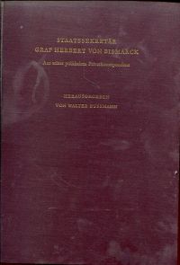 Bismarck, Staatssekretär Graf Herbert von Bismarck. (Umschlag)