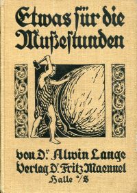 Lange, Etwas für die Mussestunden. (Umschlag)