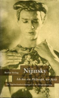 Nizinskij, Ich bin ein Philosoph, der fühlt. (Umschlag)