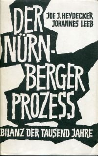 Heydecker, Der Nürnberger Prozess. (Umschlag)
