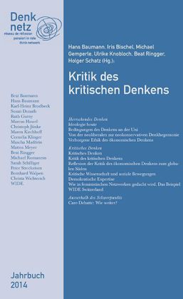 Baumann, Kritik des kritischen Denkens. (Umschlag)