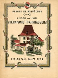 Lerber, Bernische Pfarrhäuser. (Umschlag)
