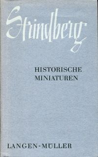 Strindberg, Historische Miniaturen. (Umschlag)